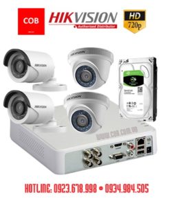 Bộ 4 camera HIKVISION - Công Ty TNHH Công Nghệ COB